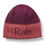 Rab Logo Band Beanie in Mulberry/Hibiscus