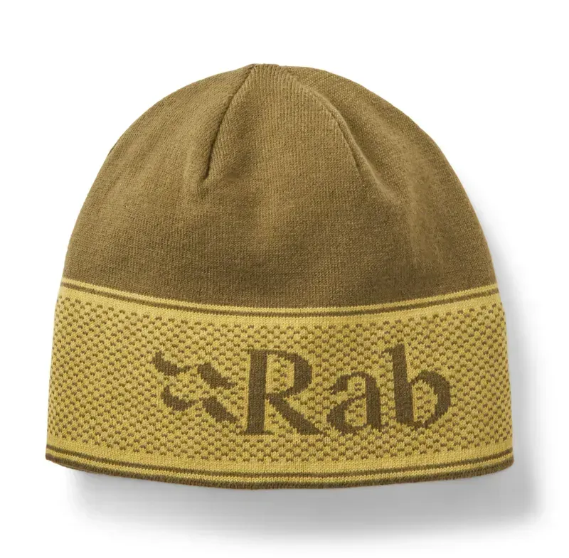 Rab Logo Band Beanie in Oak/Dark Pollen