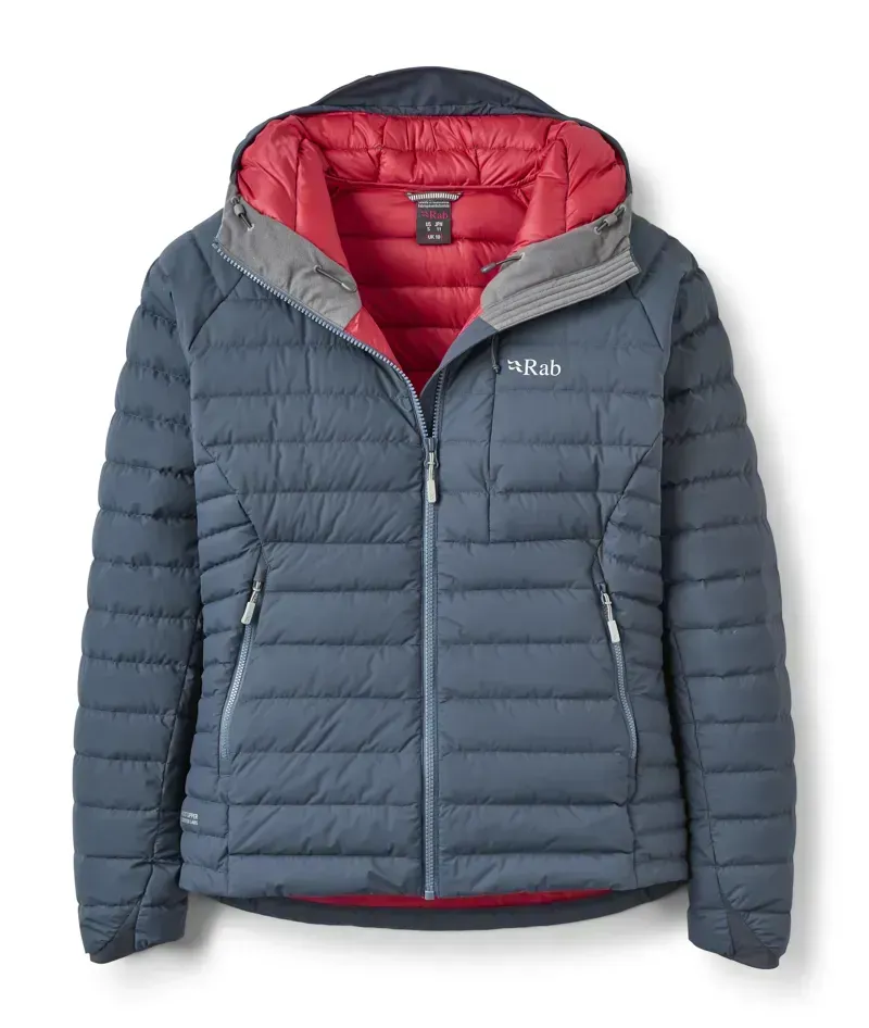 Rab Microlight Windstopper Down Women's Jacket in Steel
