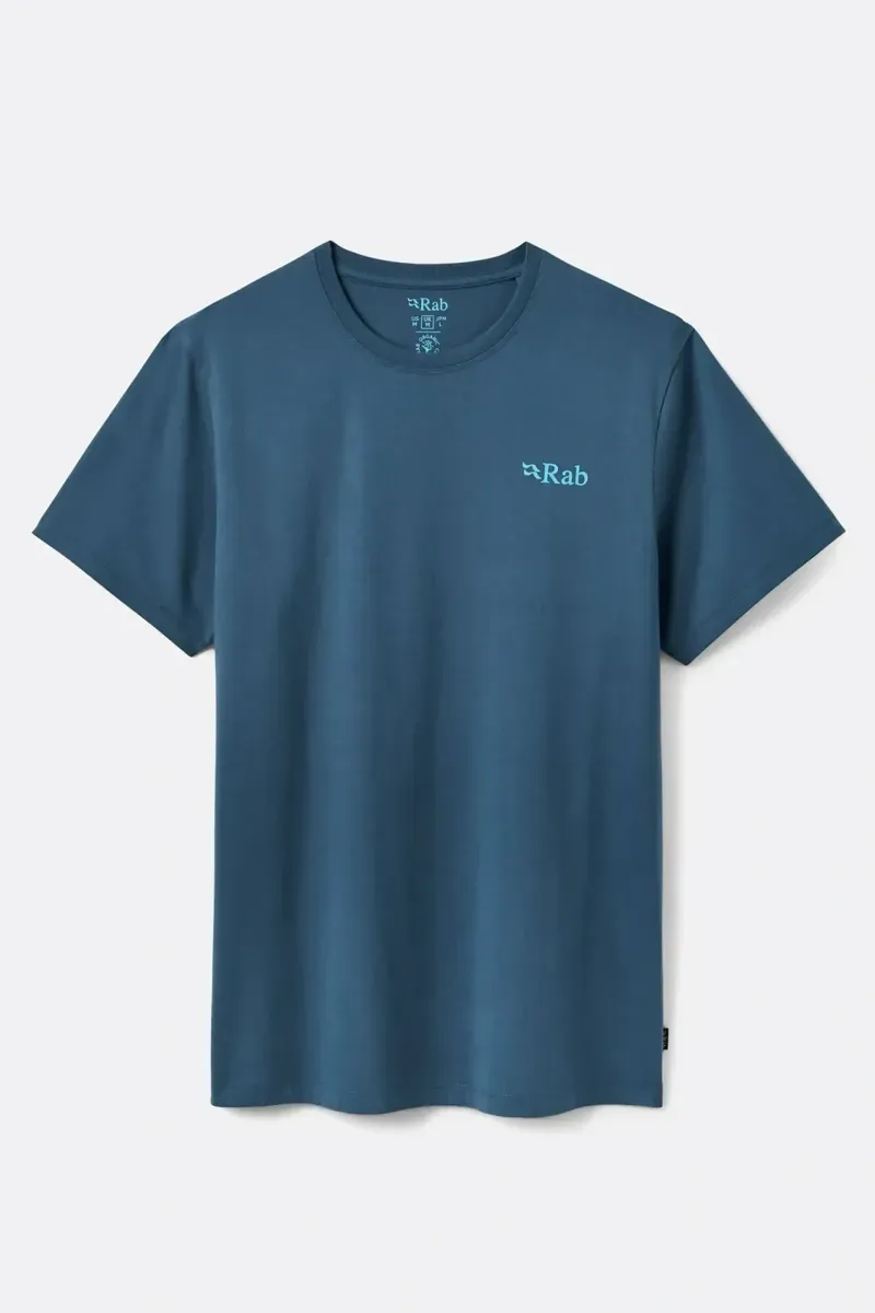 Rab Stance Strata T-Shirt in Tempest Blue