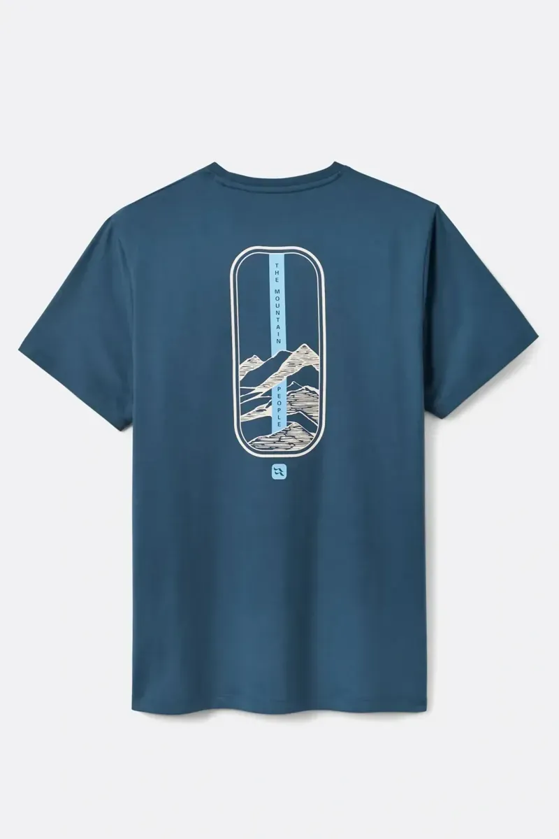 Rab Stance Strata T-Shirt in Tempest Blue-1