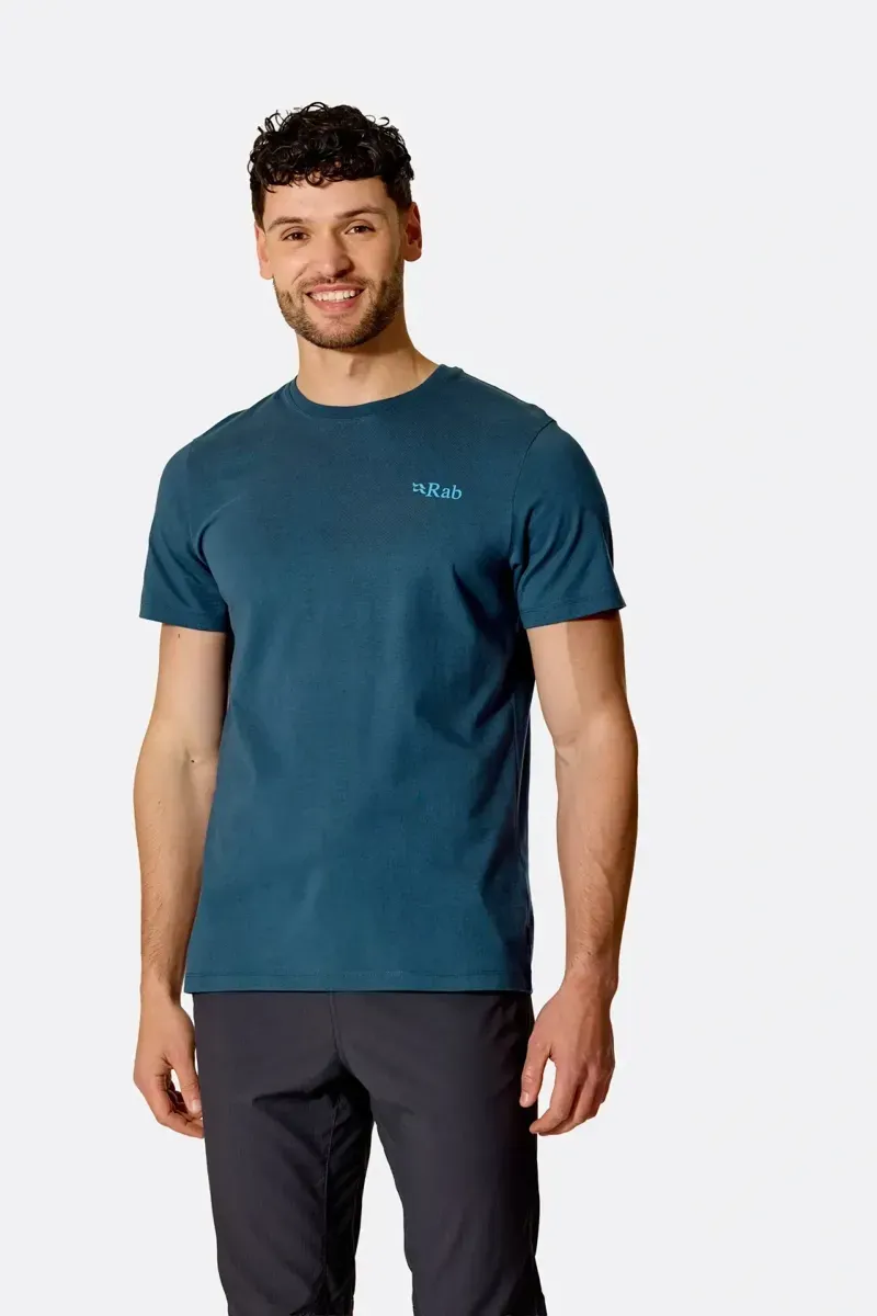 Rab Stance Strata T-Shirt in Tempest Blue-2