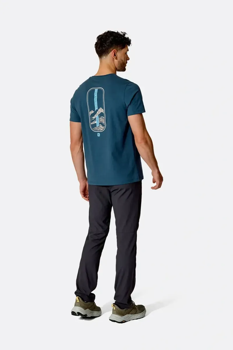 Rab Stance Strata T-Shirt in Tempest Blue-3