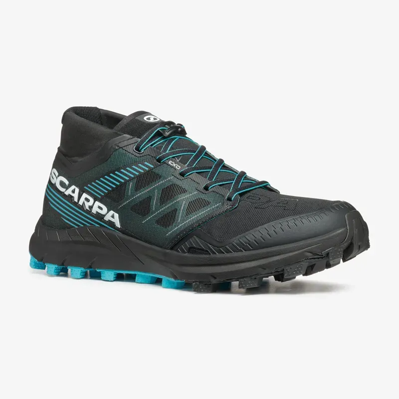 Scarpa Spin ST Trail Running Shoe in Black/Azure-1