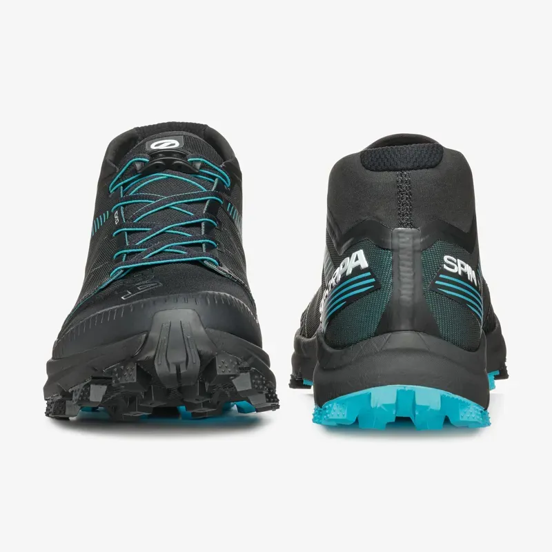 Scarpa Spin ST Trail Running Shoe in Black/Azure-5
