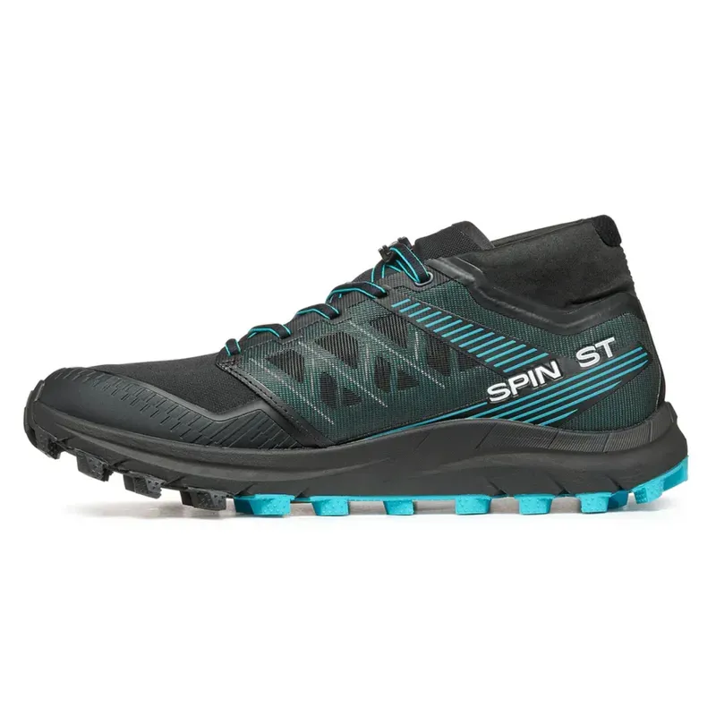 Scarpa Spin ST Womens Trail Running Shoes in Black/Azure-2