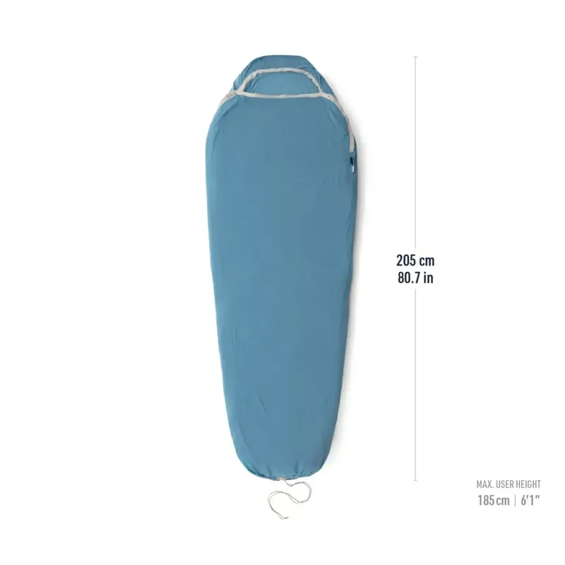 Sea To Summit Breeze Regular Coolmax Liner in Cendre Blue-1