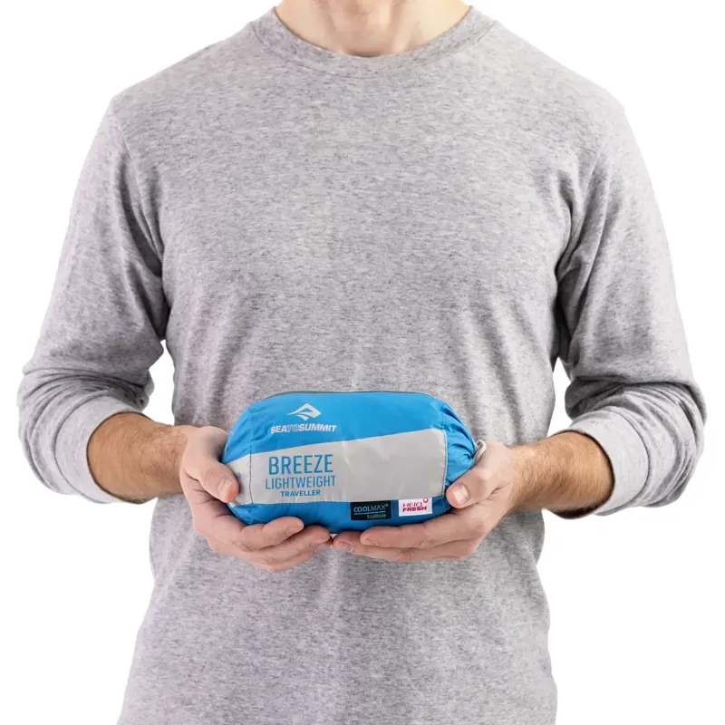 Sea To Summit Breeze Regular Coolmax Liner in Cendre Blue-4