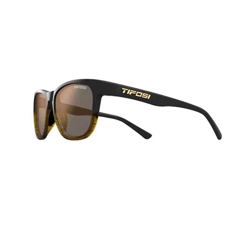 Tifosi Swank Single Lens Sunglasses in Brown Fade/Brown