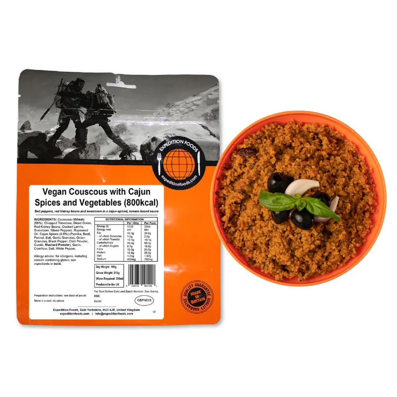 Expedition Foods Vegan Couscous with Cajun Spices and Veg 800kcal