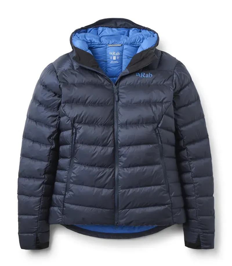Rab Women's Electron Pro Hoody Jacket in Galaxy Blue
