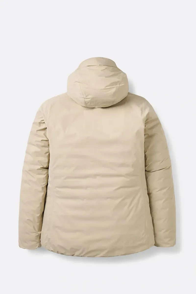 Rab Women's Microlight Shield Waterproof Down Jacket in Dark Pebble-1