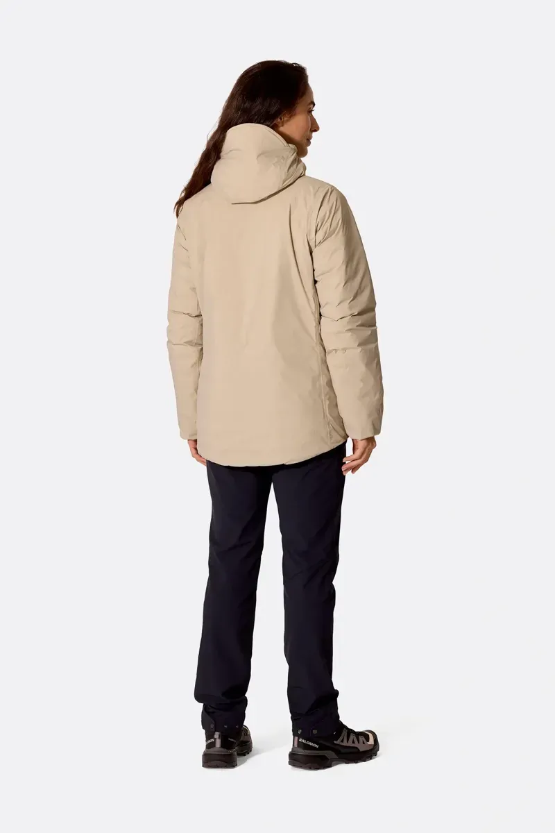 Rab Women's Microlight Shield Waterproof Down Jacket in Dark Pebble-5