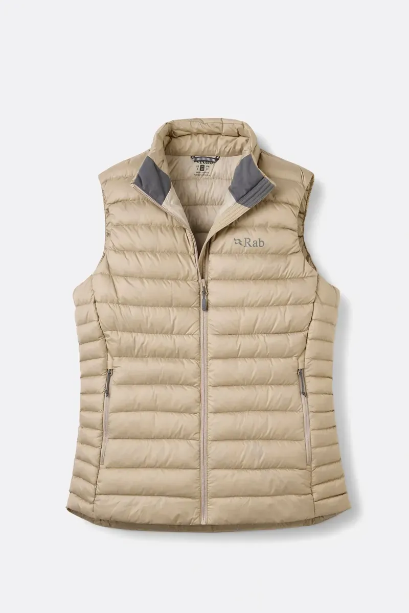 Rab Women's Microlight Down Vest in Dark Pebble