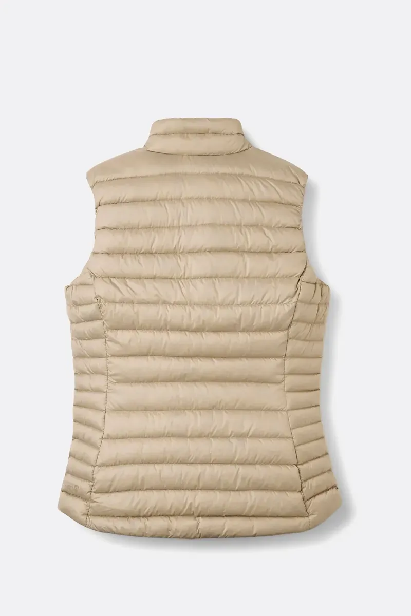 Rab Women's Microlight Down Vest in Dark Pebble-2