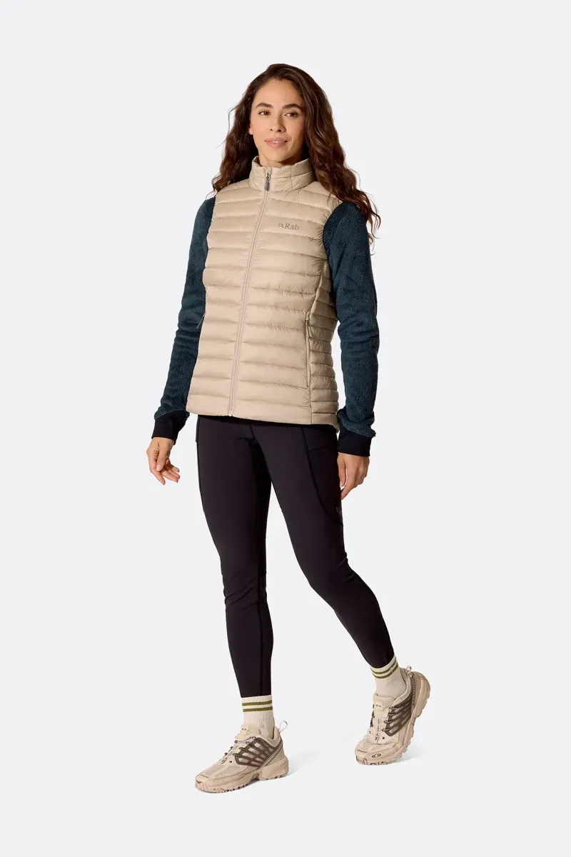 Rab Women's Microlight Down Vest in Dark Pebble-4