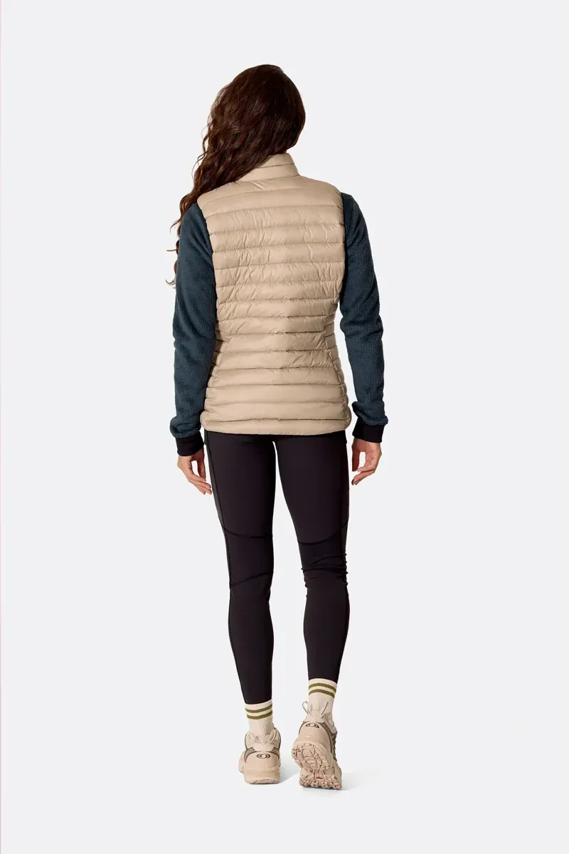 Rab Women's Microlight Down Vest in Dark Pebble-5