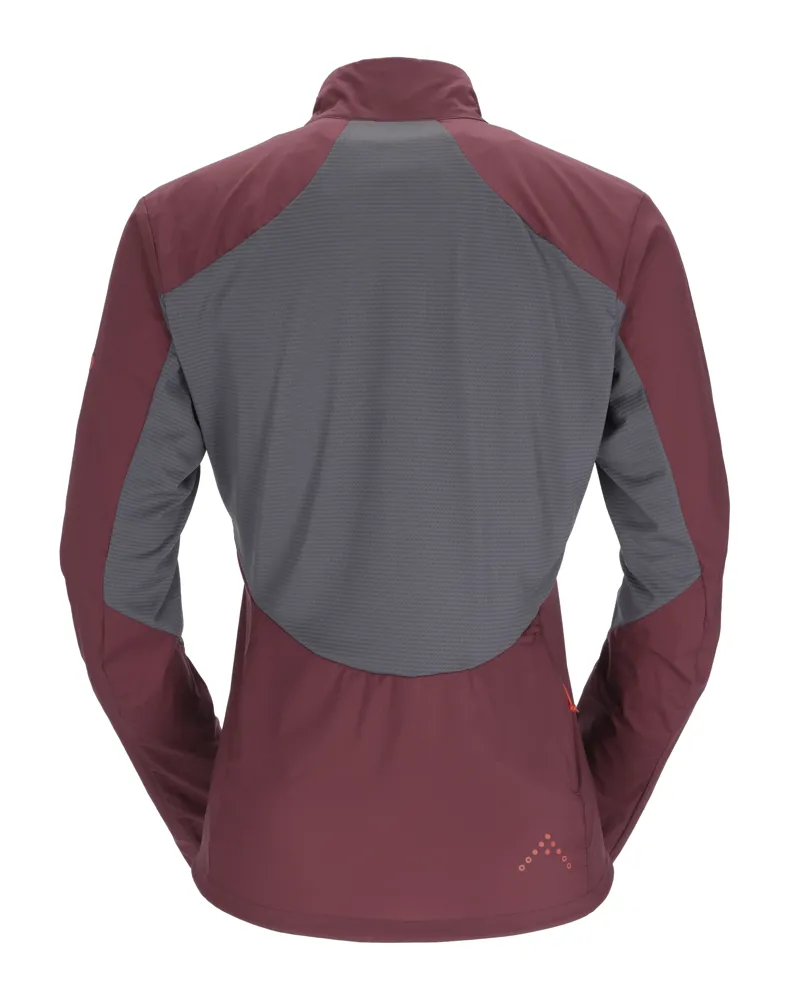 Rab Women's Windveil Pull-On Jacket in Deep Heather/Graphene-1