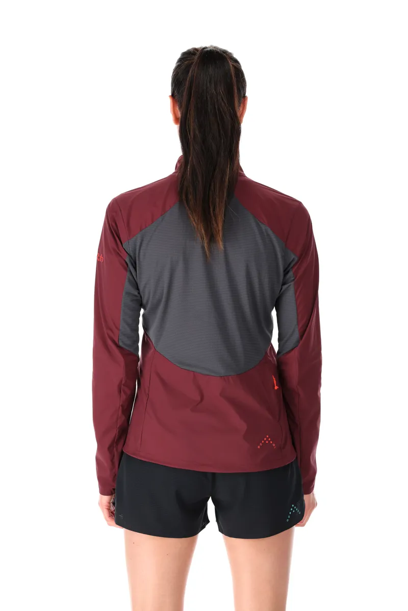 Rab Women's Windveil Pull-On Jacket in Deep Heather/Graphene-2